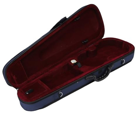 Luocute 4/4 Geigenkoffer in Voller Größe, Tragbare Reise-Tragetasche mit Luftfeuchtigkeitsmesser, Professionelle Form, Oxford-Stoff, Weiches Samtfutter, Stoßdämpfender Schaumstoff,