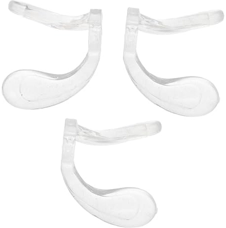 ERINGOGO 3pcs Coussinets Nasaux en Silicone Doux pour Lunettes D'garçon et Filles, Support de Pont Nasal de U, Confortable et Anti-dérapant, Protection Peau à L'école la Maison