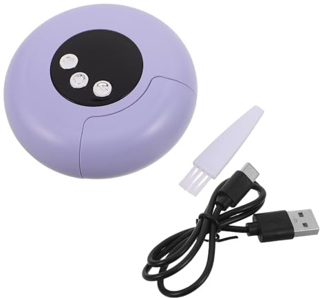 Toyvian Lime à Ongles Électrique Rechargeable pour Bébé Coussinets de Rechange, Ponceuse Silencieuse Violet, Kit Portable de Manucure et Polissage pour Voyages en Famille