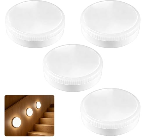 Hogulin GX53 Led Bulb, 4 Pcs 7W Warm White 3000k Bulbs, Replace 45W and 50W GX53 Halogen or CFL Bulbs Under Cabinet Kitchen Lighting