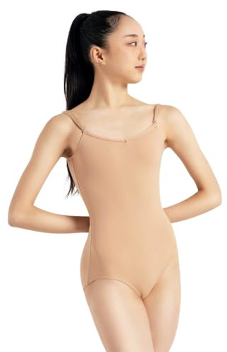 Capezio womens Camisole Leotard With Adjustable Straps tank top and cami shirts, Light Suntan, X-Small US