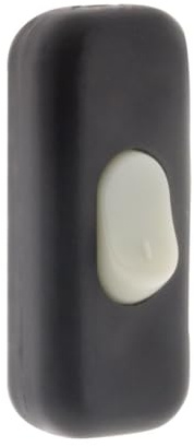 Zenitech Interrupteur 2A Bipolaire Luminescent - Noir