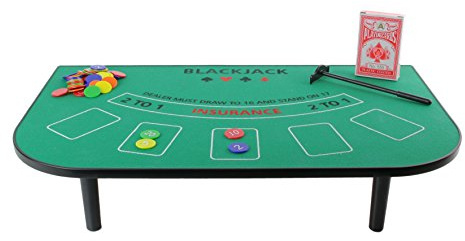 MISTER GADGET Table de Blackjack Jeu de Société Casino Maison Multicolore