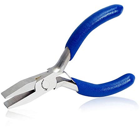 SPEEDWOX Mini Flat Nose Pliers 3 Inches Precision Jewelry Making Plier Wide Flat Jaws Small Hand Tools Professional Fine Pliers DIY Craft Beading Hobby Wire Work