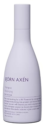 BJORN AXEN Volumen-Shampoo, 250 ml, für mehr Volumen und Körper mit spezieller Formel von Meeresmineralien und Proteinen, Volumenspendend für feines Haar