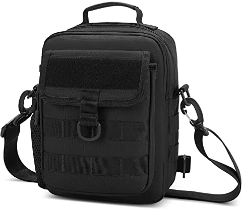 UBORSE Brusttasche Taktisch Militärisch Wasserdicht Umhängetasche mit Wasserflaschenhalter Schultertasche Molle System Daypack Chest Sling Pack Casual Crossbody Bag für Armee Jagd Outdoor Reisen