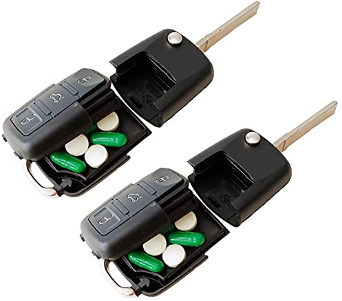 Finta cassaforte per chiavi dell'auto (2 pezzi) – ultra realistica – Cassaforte per diversione chiavi – Nascondi e conserva denaro impermeabile porta contanti