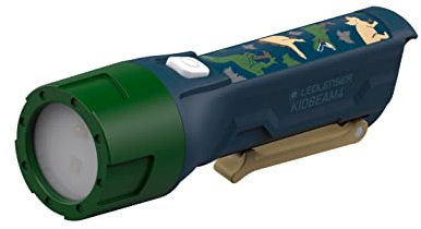 Ledlenser KidBEAM4 Kinder-Taschenlampe, 4 LED Farben, AAA batteriebetrieben, leicht, 72 g, inkl. Taschenclip, automatische Abschaltfunktion, hervorragend zum Lesen, Camping und Nachtspaß, Geschenk