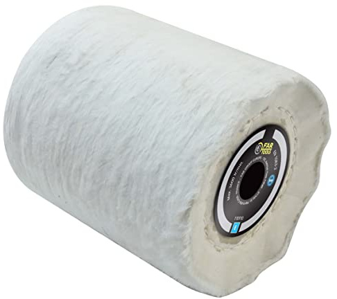 Fartools Brosse en coton Ø80mm - L 100mm pour lustrer le bois, le métal ou la pierre (surfaces planes et complexes). Compatible avec machines REX80 et REX80one