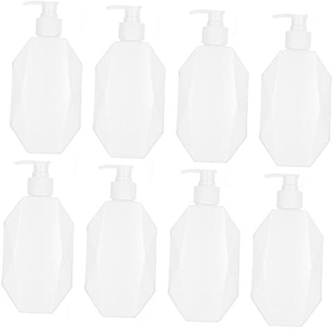 FRCOLOR 8pcs Shampoo Bottles Pump Dispenser for Travel Home Use Empty Lotion Bottles