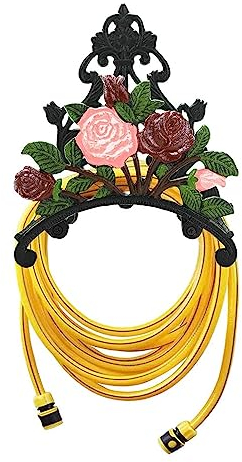 ANZAGA Schlauchhalter für den Garten – Wasserschlauch-Rollenhalter – geeignet für Gartenschläuche,B