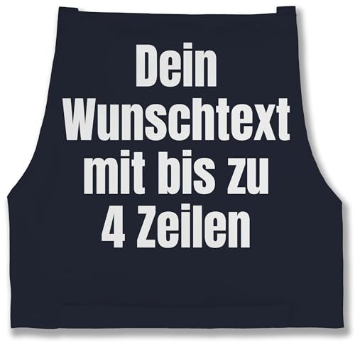 Geschenk mit Namen personalisiert by Shirtracer - Schürze - Aufdruck selbst gestalten - Wunschtext I Eigener Text I Custom Text