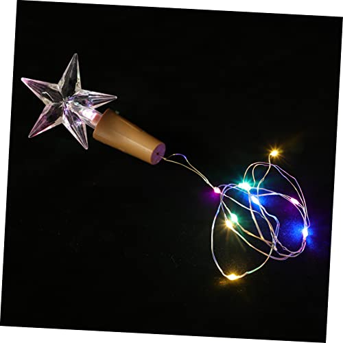 IMIKEYA 2stücke Led Flaschenlichter Mit Fünfzackigen Sternen Batteriebetriebene Korkenlichter Für Flaschen Dekorative Lichterkette Für Partys Hochzeiten Garten Und Romantische Atmosphäre