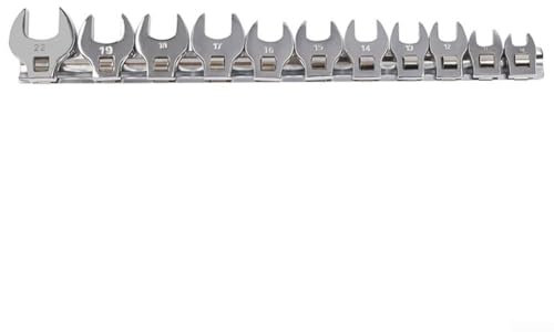 SPORTARC 11 chiavi a cricchetto aperte mobili con teste intercambiabili, 10-22 mm in metallo metrico a piede di corvo chiavi a brugola con estremità aperta da 3/8 pollici kit di chiavi