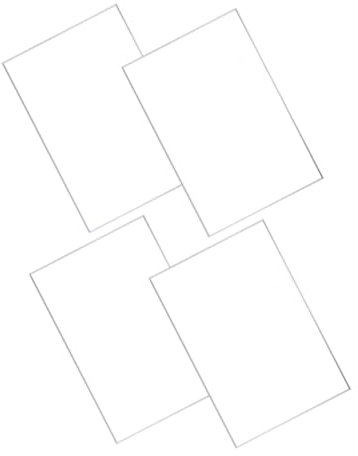 SOLUSTRE 4stücke Transparente Acrylplatten Für -projekte Und Fotorahmen Hochwertige Klare Acrylscheiben Für Kunstwerke Und Einladungen Einfach Zuschneidbar Und Vielseitig Einsetzbar