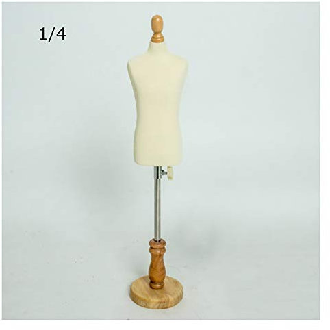 Schneiderpuppe, Schneiderpuppe, Mini-Schneiderpuppe, verstellbare Schneiderpuppe, männlich, Schneiderpuppe aus Holz, Mini-Puppe, Schneiderpuppe, Display, Puppenhaus-Zubehör, Dekoration (Größe: 1/4)