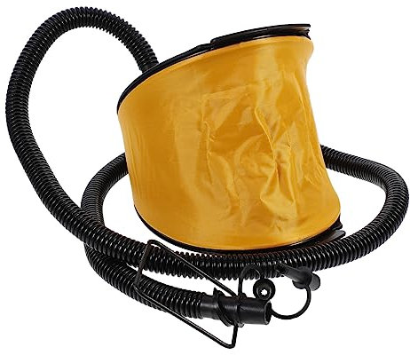 ANDRESLAD Fußluftpumpe Balgfußpumpe Fußbalg Fußpumpe Für Camping Ballon Luftbett Yoga Pad Matte Matratze Mit Adaptern Leicht Zu Und Aufzubewahren