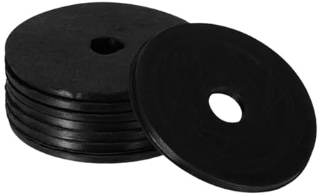 QUARKZMAN 8 Pz Distanziatore Rotondo Gomma, 1-1/4 OD x 1/4 ID x 1/16 Spessore, Distanziali Rotondi Antivibranti, Rondelle Piatte In Gomma Nera, Cuscinetti Antivibranti Per Auto e Casa