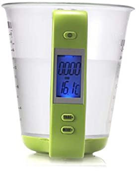 CIYODO 1000g Tasse à Mesurer Numérique Avec Écran Lcd Pour Cuisine Capacité Vert