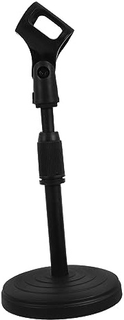 BESPORTBLE Verstellbarer Höhenverstellbar 260-360mm aus Kunststoff mit Mikrofonklemme Tischmikrofonständer für Aufnahme und Sprache Am Schreibtisch