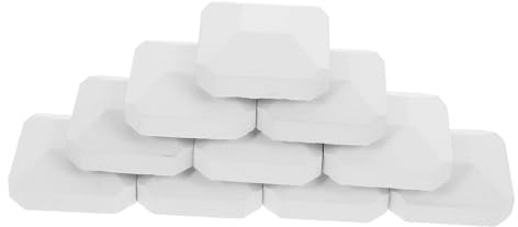 PartyKindom 10PCS Gas Grill Cordierite Briquettes Replacement for Bbq Self Cleaning Briquettes Enhancing Heat Distribution and Cooking Efficiency
