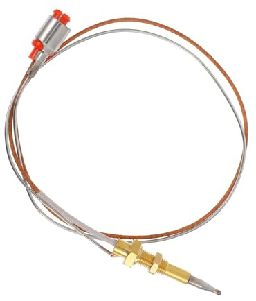 Thermoelement Ersatzteil für Grill und Kamin, Keramik Kupfer Abs | Präzisionsdesign, Flammensicherungsfunktion, Einfache Montage, Geeignet für Bbq Grill und Feuerstelle