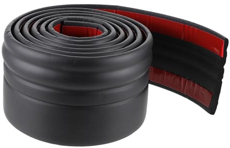 OUNONA Battiscopa Autoadesivo Flessibile Metri in Nbr Striscia Attaccabile Peel And Stick per Pavimenti Lisci Tagliabile e Facile da Installare per Interni e Scale