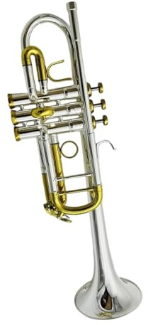 Standardinstrument Trompete C Trompete Versilbertes Messing Professionelles Box Mundstück