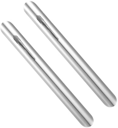 NUOBESTY 2pezzi Raccoglitore di Briciole in Acciaio Inox Raschietto per Briciole da Tavolo da Cucina Strumento Portatile Clip Fissa per Uso Domestico e Ristorante