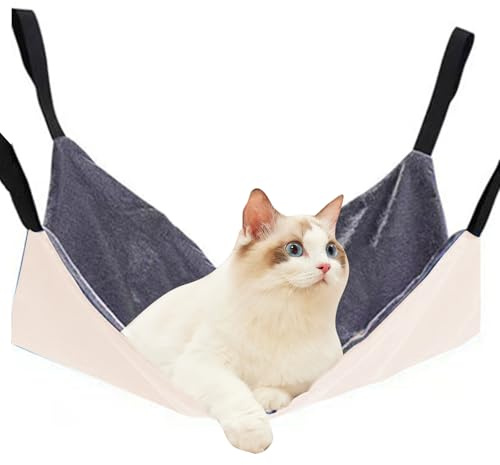 Hamaca Para Gatos Al Aire Libre – Cama De Ajustable | Cómodo Lugar Para Dormir Para Gatos | Muebles De Descanso Para Animales Pequeños, Almohadilla Acogedora Para Interiores Y Exteriores, Para Hu