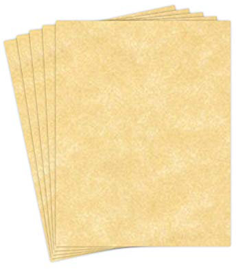 Superfine Printing Inc. Parchment Paper Text 24Lb, Size 8.5 X 11 Inches, 50 Sheets Per Pack