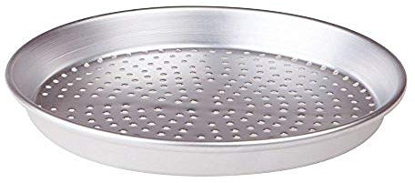 Pentole Agnelli FAMA43/3F32 Tortiera Tonda Forata, 32 cm, Lega Alluminio 3003, Argento