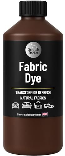 Medium Brown Fabric Dye | Permanent Fabric Paint for Upholstery, Furniture, Sofas, Clothes, Canvas