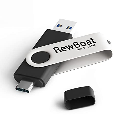 Chiavetta USB 3.0 di tipo C da 64 GB + USB C Memory Stick per telefono esterno di archiviazione pollice Drive Jump Drive ad alta velocità trasferimento dati per smartphone Android, tablet, PC