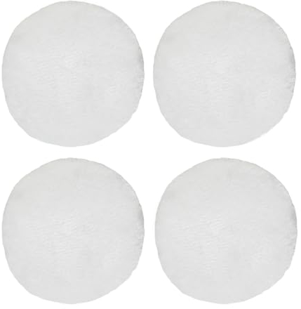 Suevut 4 PCS Tampone in Lana per lucidare, 125 mm kit tampone per lucidatura lana Autotampone lucidatura tampone, per lana auto tampone di lucidatura per tampone di lana auto