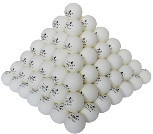 TADICK 140 Pack Practice Ping Pong Balls, 3-Star Training Table Tennis Balls, Bulk Pong Balls (White)