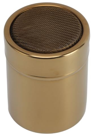 SIXRUN Coctelera de Azúcar en Polvo Plumero de Malla Fina Multiusos Coctelera de Dragas de Acero Inoxidable de Gran Capacidad con Tapa para Hornear Cocinar en Casa Coctelera de