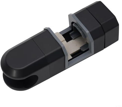 Support de pommeau de douche chromé avec support réglable, compatible avec barres coulissantes de 15 mm et 30 mm (noir)