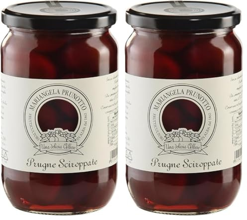Azienda Agricola Prunotto Mariangela - Prugne Sciroppate 700 g (Confezione da 2)