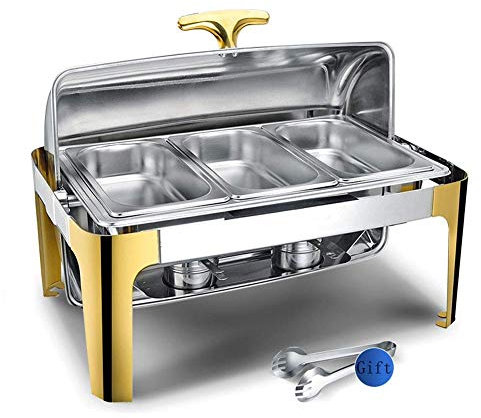 MXFKLJ Stainless Steel Chafing Dish, Chafer Chafing Dish Catering Warmer Buffet Set Different, Weddings Parties Banquets Catering Events