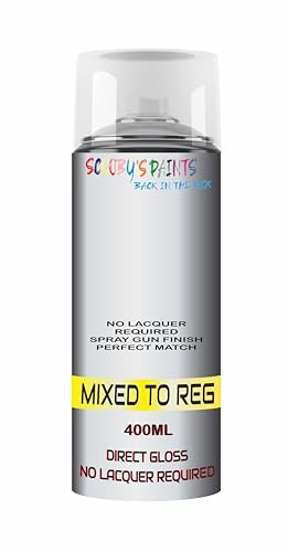 SCOOBYS PAINTS BACK IN THE MIX Aerosol Spray Paint Can Direct Gloss Metallic No Lacquer Required Mixed To Car Registration Reg To Perfect Match auto colour