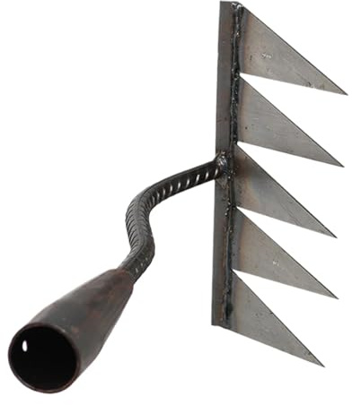 Rake de mauvaises herbes, râteau de jardin | Enlèvement de pelouse du pavage de pelouse | Herbes de jardin robustes, mauvaises herbes manuelles, griffes de feuilles de patio, artefact de déracinement