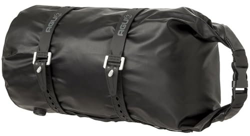 AGU Lenkertasche vorne Bikepacking Extreme Pro schwarz 9,6 Liter wasserdicht mit Halterung aus Aluminium