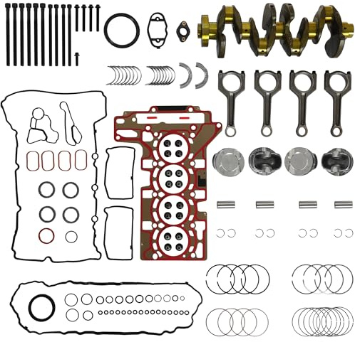 N20 2.0 Engine Overhaul Rebuild Kit Crankshaft Con-Rod 245hp Piston Bearing Set Head Gasket Set Bolt Fit For BMW 220i 320i 328i 528i X1 X3 X4 x5 X6 Z4 F10 F25 E89 2.0T L4 N20B20 2009-2018 11217640165