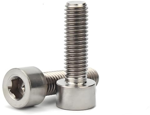 Treer 2-Stück M16 Zylinderschrauben mit Innensechskant aus reinem Titan DIN912,Zylinderkopfschrauben 16mm,Fassungskappen Bolzen,Tassenkopf Schrauben,Maschine Bolzen (M16 x 70)
