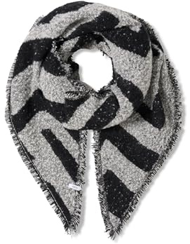 Cecil Bouclé Dreieckstuch Black A