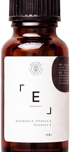 10ml Vitamine E Naturelle (Tocopherol) - Ingrédient Cosmétique 100% Naturel - Conservateur et Antioxydant pour préparation DIY, huile, crème, ...