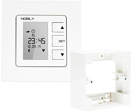 NOBILY *** Rolladen Zeitschaltuhr ZS1 inkl. Aufputzrahmen Rolladenzeitschaltuhr Timer Rolladenuhr Uhr Schalter für Rolladenmotor Rohrmotor Rolladenantrieb Rolladenantriebe EAN: 4260355823419