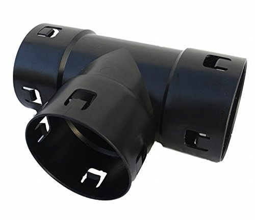 Scheiter KG - T-Stück DN50 Drainage Zubehör - Schwarz - Polypropylen (PP) oder vergleichbares Plastikmaterial - Drainage-T-Stück - Drainageverbinder - Drainagefitting - 1 Stück
