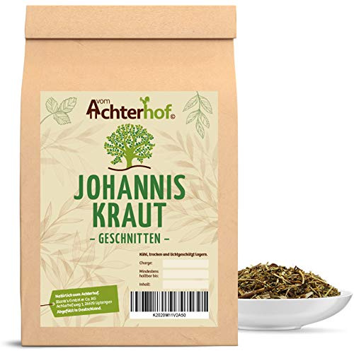 Johanniskraut geschnitten (250g) Johanniskraut-Tee Kräutertee natürlich vom-Achterhof